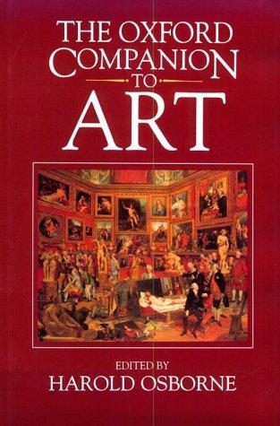 Cover for The Oxford companion to art