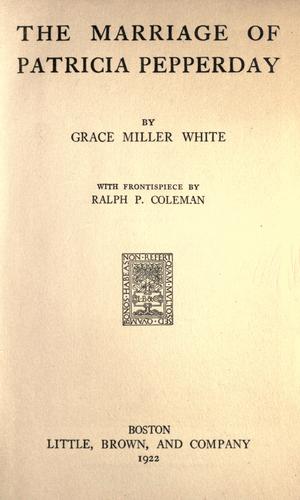 Cover for The marriage of Patricia Pepperday