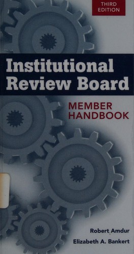 Cover for Institutional review board
