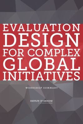 Cover for Evaluation Design for Complex Global Initiatives