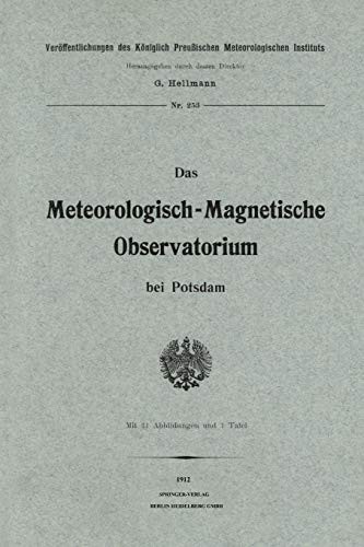 Cover for Das meteorologisch-magnetische Observatorium bei Potsdam