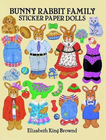 Cover for Bunny Rabbit Family Sticker Paper Dolls