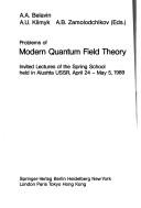 Cover for Problems of Modern Quantum Field Theory