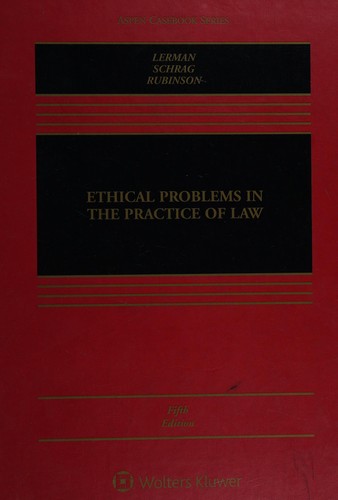 Cover for Ethical Problems in the Practice of Law