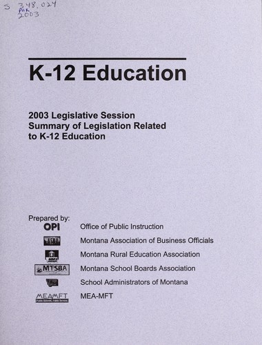 Cover for K-12 education