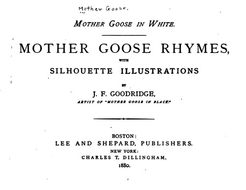 Cover for Mother Goose Rhymes