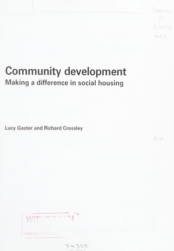Cover for Community Development
