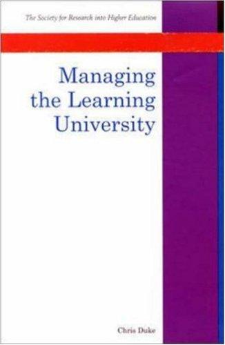 Cover for Managing the Learning University (Srhe and Open University Press Imprint)