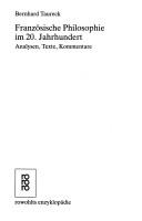 Cover for Französische Philosophie im 20. Jahrhundert