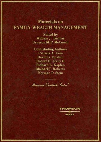 Cover for Materials on Family Wealth Management (American Casebook)