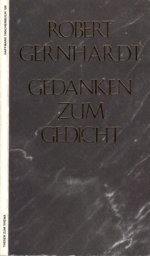 Cover for Gedanken zum Gedicht