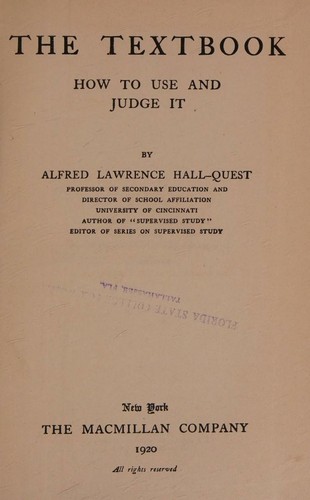 Cover for The Textbook