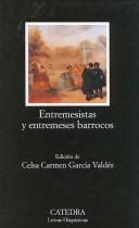 Cover for Entremesistas y entremeses barrocos
