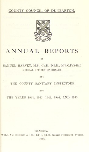 Cover for [Report 1941-1945]