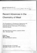 Cover for Recent Advances in the Chemistry of Meat (Special Publication (Royal Society of Chemistry (Great Britain)))