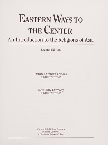 Cover for Eastern ways to the center