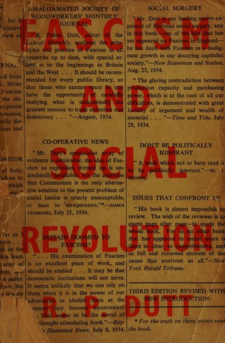 Cover for Fascism and social revolution