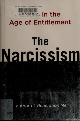 Cover for The narcissism epidemic
