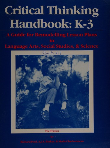 Cover for Critical thinking handbook