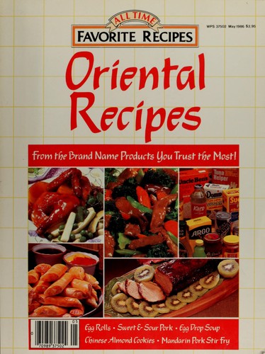 Cover for Oriental recipes from the brand name products you trust the most!