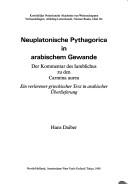 Cover for Neuplatonische Pythagorica in arabischem Gewande
