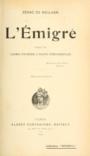 Cover for émigré