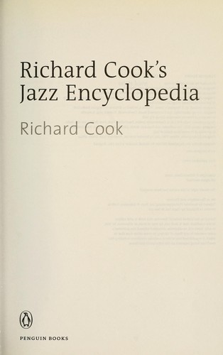 Cover for Richard Cook's jazz encyclopedia