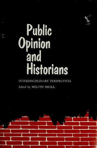 Cover for Public opinion and historians