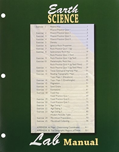 Cover for Earth Science Lab Manual