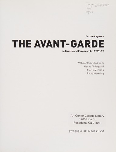 Cover for The avant-garde in Danish and European art 1909-19