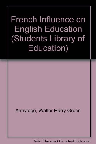 Cover for The French influence on English education