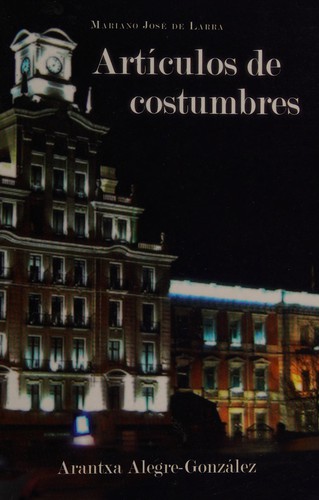 Cover for Artículos de costumbres