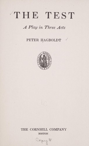 Cover for The test