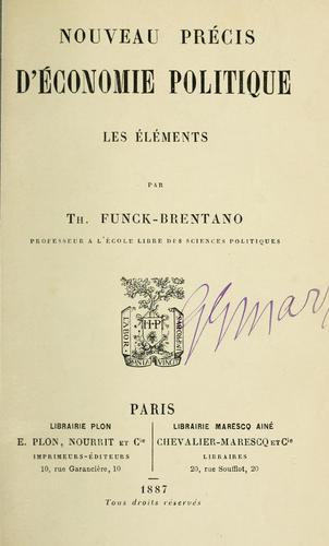 Cover for Nouveau précis d'économie politique