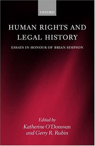 Cover for Human Rights and Legal History