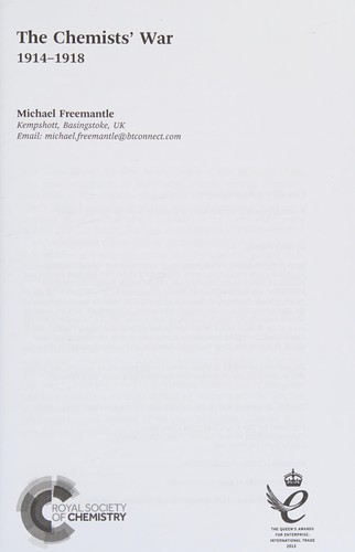 Cover for The chemists' war