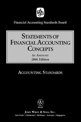 Cover for 2006 FASB Statements of Financial Accounting Concepts (Accounting Standards Statements of Financial Accounting Concepts)