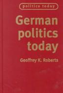 Cover for German Politics Today