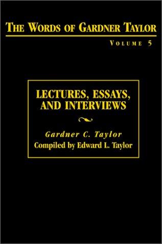 Cover for Lectures, Essays, and Interviews