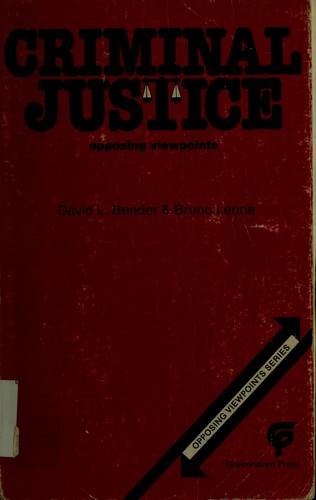 Cover for Criminal justice, opposing viewpoints
