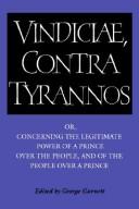 Cover for Brutus: Vindiciae, contra tyrannos