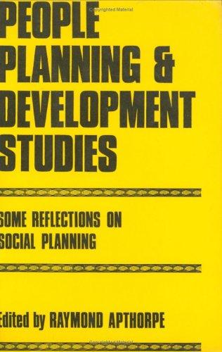 Cover for People planning and development studies