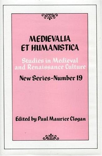 Cover for Medievalia et Humanistica, No.19