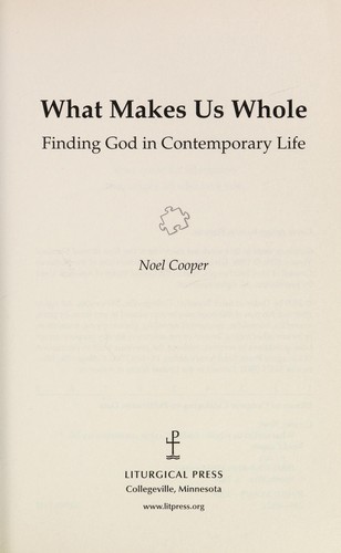 Cover for What makes us whole