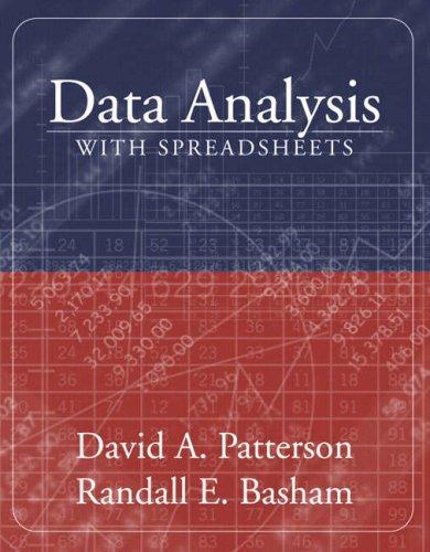 Cover for Data Analysis with Spreadsheets (with CD-ROM)