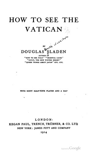 Cover for How To See The Vatican