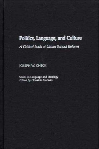 Cover for Politics, Language, and Culture