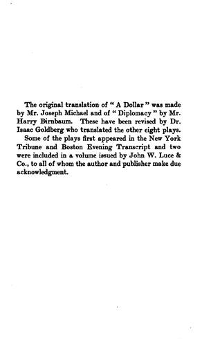 Cover for ... Ten plays