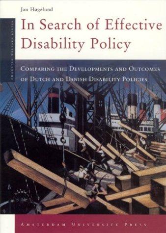 Cover for In Search of Effective Disability Policy