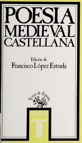 Cover for Poesía medieval castellana